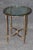 Brass Brass Directoire Style Glass Top End Table For Sale - Image 8 of 8