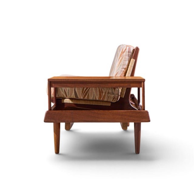 Hans Olsen Model 161 Danish Teak and Cane Modular 2-Seat Sofa With Table - Pair For Sale - Image 10 of 18