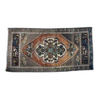 1960s Handknotted Anatolian Floral Area Rug For Sale