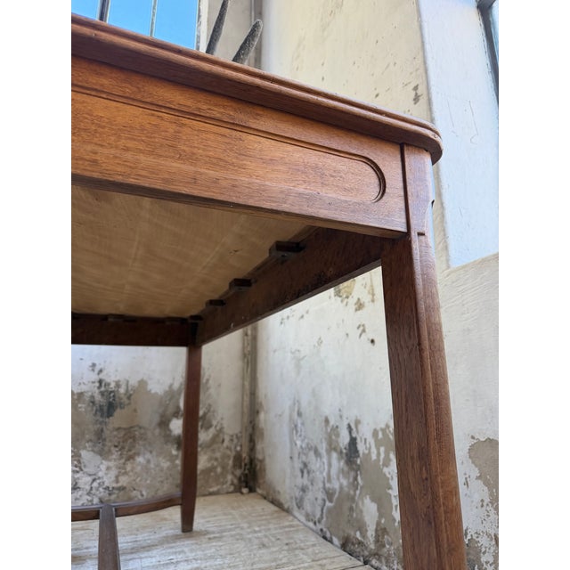 Antique Drapers Worktable in Oak, 1900 For Sale - Image 10 of 18