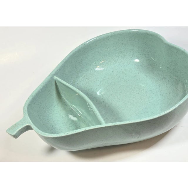 Turquoise Pear Chip and Dip Bowl For Sale - Image 6 of 10