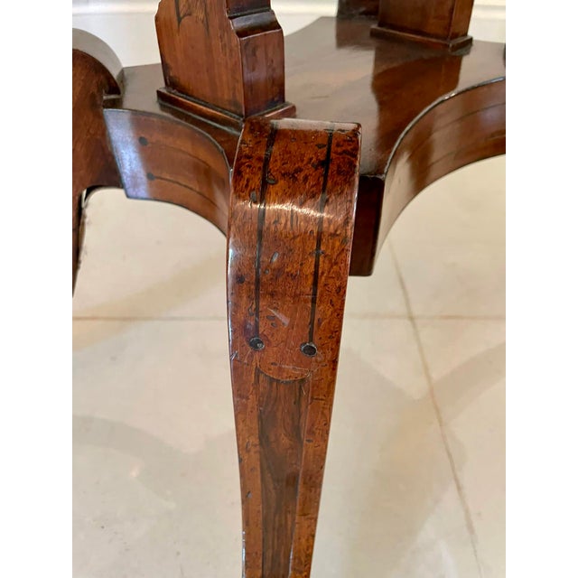 19th Century Antique Regency Mahogany Inlaid Console Table, 1820 For Sale - Image 5 of 11