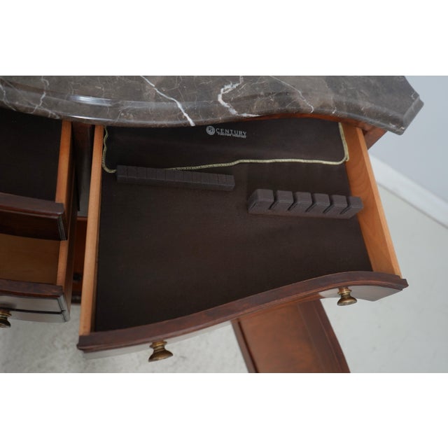 Century Marble Top Cherry Server Cabinet For Sale In Philadelphia - Image 6 of 18