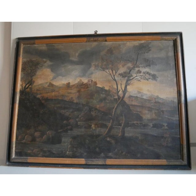 The painting was repainted around the 70s. To best enhance its beauty it should be cleaned.