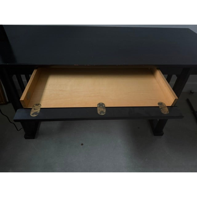 Baker Furniture Company Baker Furniture Asian Style Console / Desk For Sale - Image 4 of 6