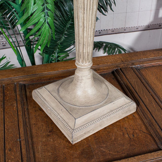 Tall Pair of Vintage Display Bowls, American, Glass, Jardiniere, Candle Stands For Sale - Image 10 of 11