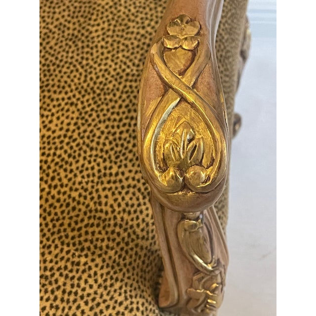 1960s 1960s Spec Pair of Large Lounge Berger Chairs With Gold Wash For Sale - Image 5 of 12