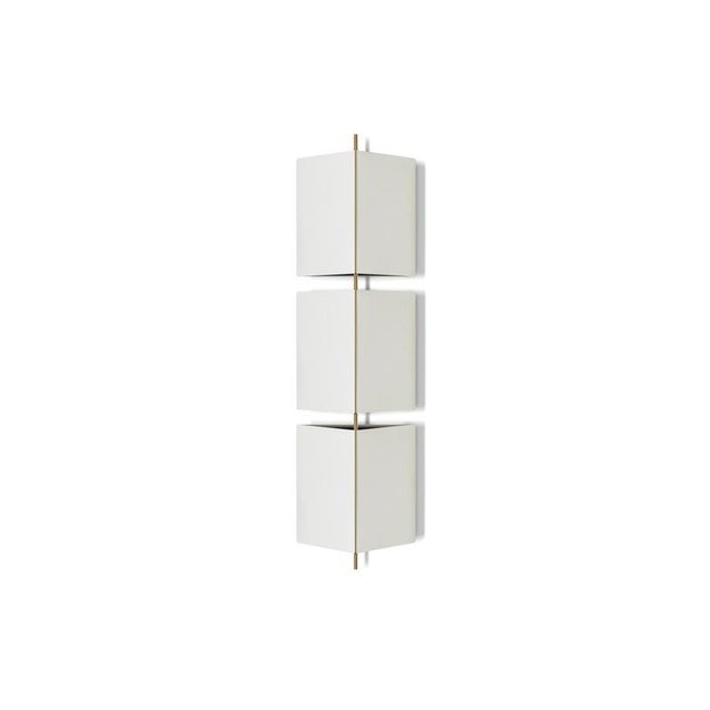 Cassina 3T09 Bronze Structure and Ivory Fabric Wall Lamp by Neri & Hu for Cassina For Sale - Image 4 of 9