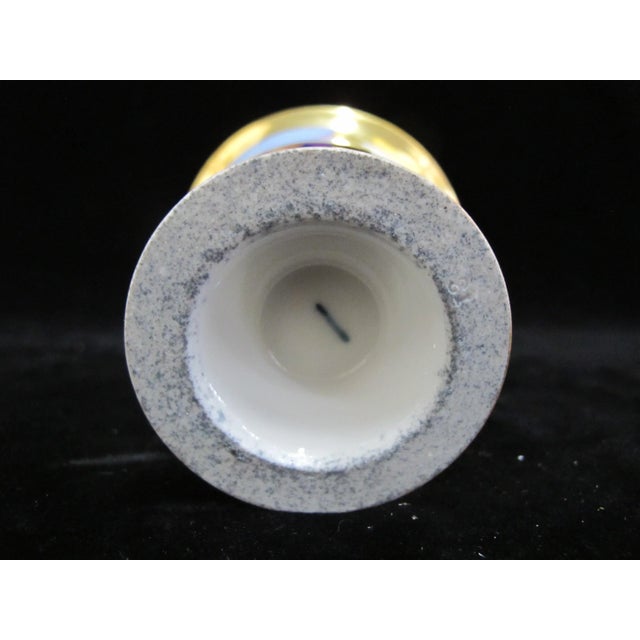 Ceramic KPM Antique Hand Painted Gilded Heavenly Angel Pointing Upward Portrait Cup For Sale - Image 7 of 8