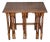 20th Spanish Walnut Nesting and Folding Tables with Turned Legs For Sale