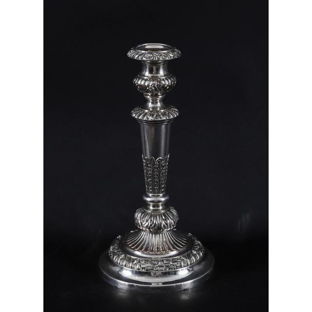 Antique Sheffield George III Candelabra, 18th Century, Set of 4 For Sale - Image 10 of 18