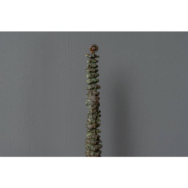 Cast Bronze Spinal Sculpture For Sale - Image 4 of 8