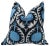 Contemporary Blue Handmade Velvet Throw Pillow & Down Insert For Sale - Image 9 of 9
