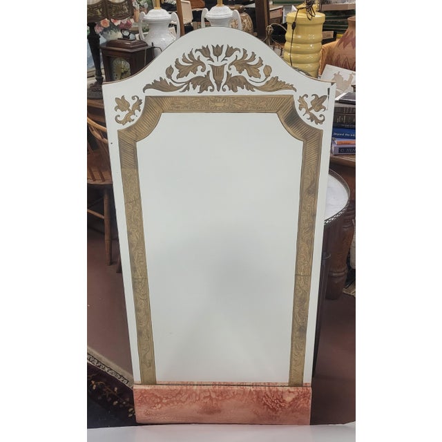Glass Fine and Unusual Antique Art Deco Mirror For Sale - Image 7 of 15