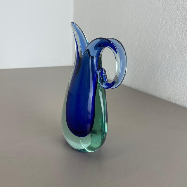 Large Murano Glass Sommerso Vase from Flavio Poli, Italy, 1970s For Sale - Image 6 of 18