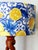 Turned Wood Lamp with Azulejo Lemon-Patterned Lampshade, 1960s For Sale - Image 3 of 9