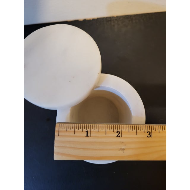 Stone Williams Sonoma Marble Salt Cellar For Sale - Image 7 of 9