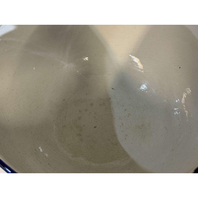 Earthenware Cachepot with Renaissance Decor from Gien, Late 19th Century For Sale - Image 11 of 18