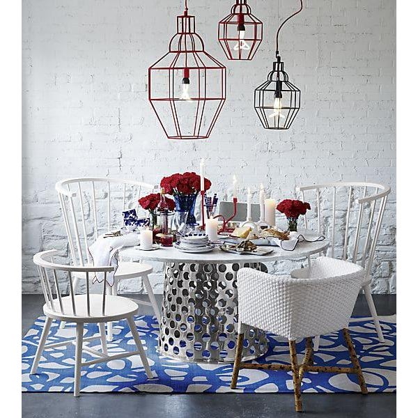 Paolo Navone for Crate and Barrel Como (Or Mallorca) Round Carrara Marble Dining Table For Sale In Los Angeles - Image 6 of 9