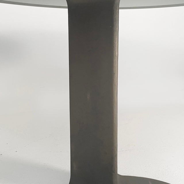 Italian Modern Round TL59 Dining Table attributed to Afra and Tobia Scarpa for Poggi, 1980s For Sale - Image 12 of 18