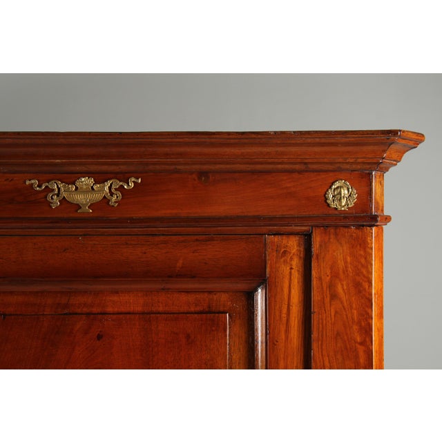 Traditional Safe Cabinet in Walnut, Iron and Steel, Milano, 1876 For Sale - Image 3 of 18