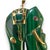 A captivating pendant featuring a beautifully carved malachite elephant adorned with 14K yellow gold accents. The vibrant...