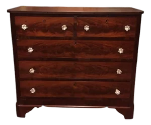 Antique Chest of Drawers, Mahogany 19th Century Dresser