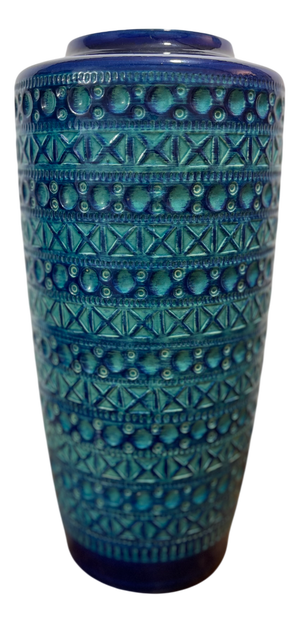 Rimini Blue Floor Vase by Bodo Mans for Bay Keramik, 1960s