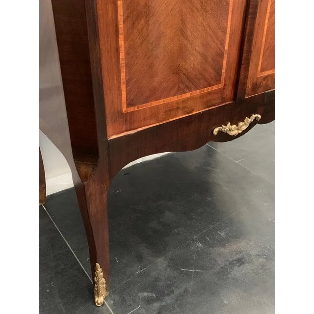 Brown Napoleon III Cupboard with Cherry, Walnut, and Beech Veneers For Sale - Image 8 of 13