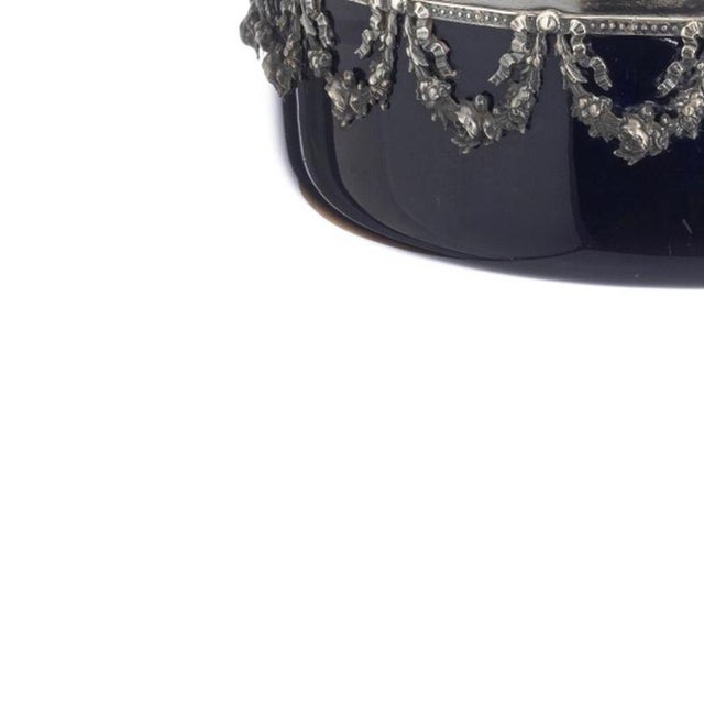 19th Century Porcelain Fruit Bowl with Silver Accents For Sale - Image 3 of 6
