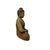 Tan 9" Chinese Meditation Cross Legs Sitting Buddha Wood Statue For Sale - Image 8 of 8