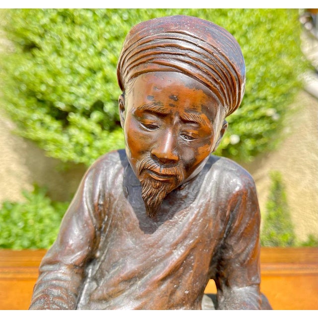 Meiji Bronze Literate Writing, 19th Century For Sale - Image 3 of 18