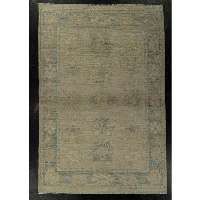 Brown Oushak Rug 3'3" x 4'10" #21357 For Sale - Image 8 of 8