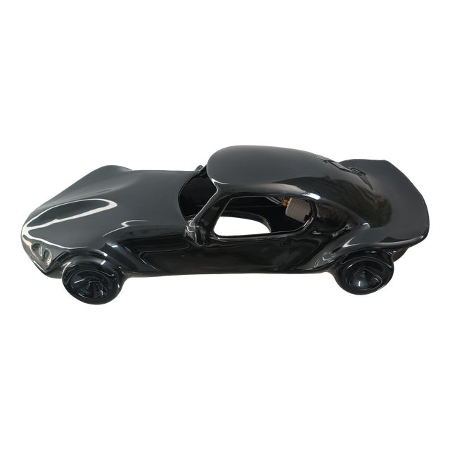 Vintage Ceramic Sports Coupe Lamp, 1970s For Sale