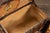 Brown Antique Embossed Metal Dome Top Steamer Trunk For Sale - Image 8 of 11