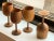 Wood 1970s Signed Hand-Turned Wooden Goblets- Set of 4 For Sale - Image 7 of 11