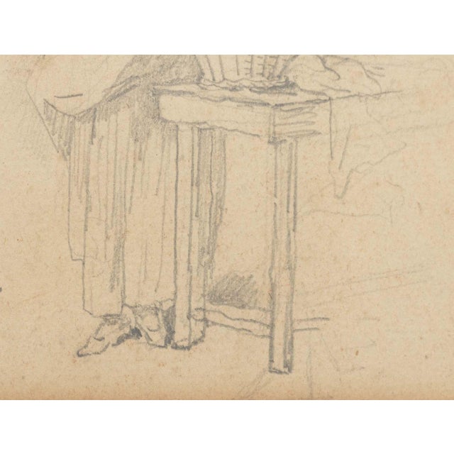 Henri-Pierre Danloux Woman Holding Basket, 18th Century For Sale - Image 4 of 6
