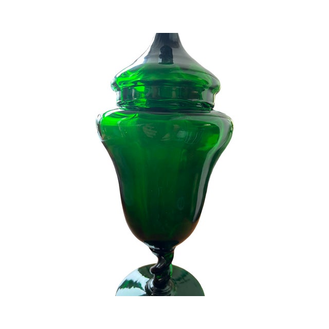 We have for your consideration a very gorgeous apothecary jar manufactured in Italy by empoli. This apothecary jar is very...