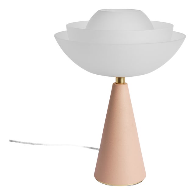 Lotus Table Lamp in Salmon by Serena Confalonieri for Mason Editions For Sale