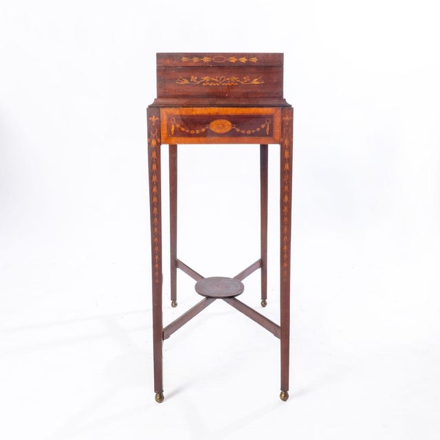 Early 20th Century Wonderful Inlaid Mahogany Vitrine For Sale - Image 12 of 18