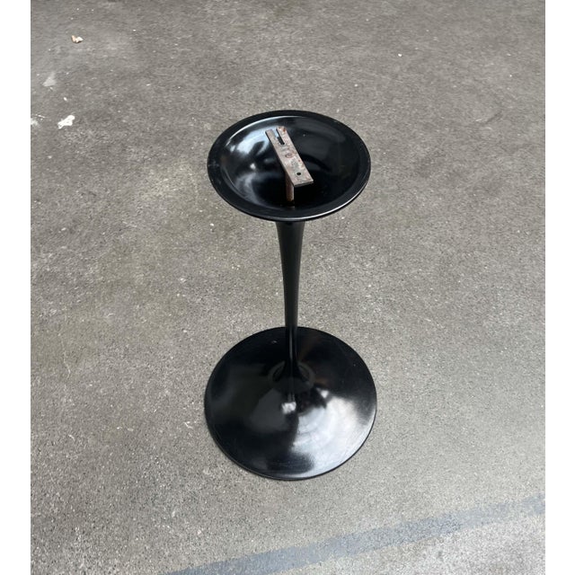 Mid-Century Modern Space Age Black Tulip Side Table Base by Eero Saarinen for Knoll International, 1960s For Sale - Image 13 of 18