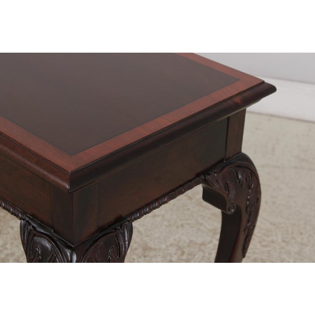 Stickley Mahogany Inlaid Console Table For Sale - Image 10 of 15