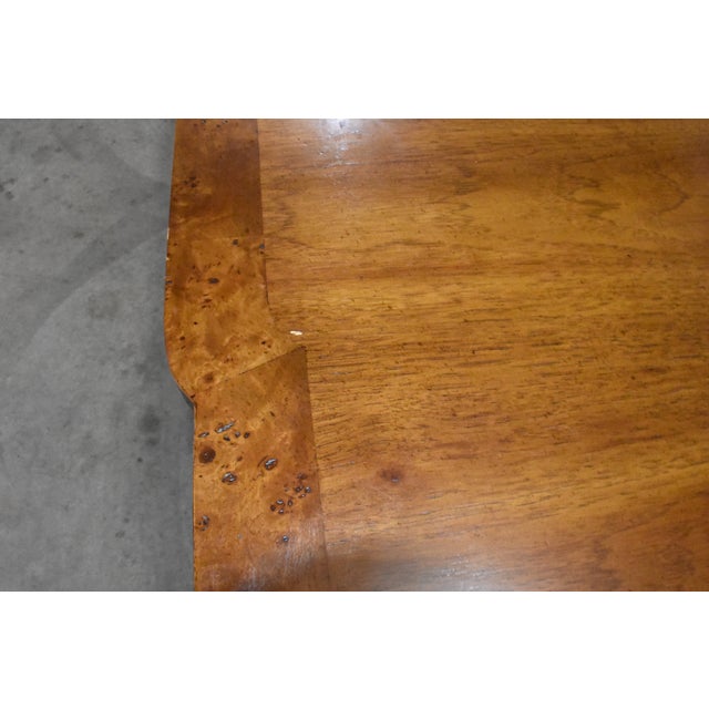 Tomlinson Regency Walnut With Banded Burl Dining Table & 2 Leaves For Sale In Columbus - Image 6 of 13