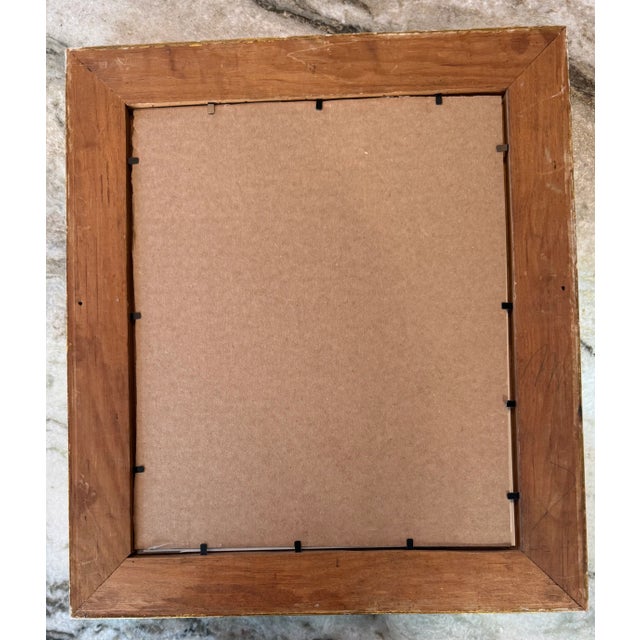 Wood Antique French Nautical Maritime Fine Aquarelle Watercolor, Frame For Sale - Image 7 of 10