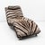 Italian Chaise Longue in Cowhide with Zebra Pattern, 1980s For Sale - Image 6 of 10