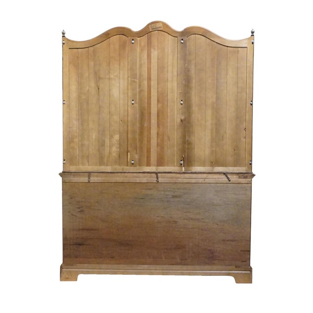 Brown Century Furniture Solid Cherry Town & Country Somerset 66" Buffet W. Bakers Rack Hutch 42-412 For Sale - Image 8 of 11