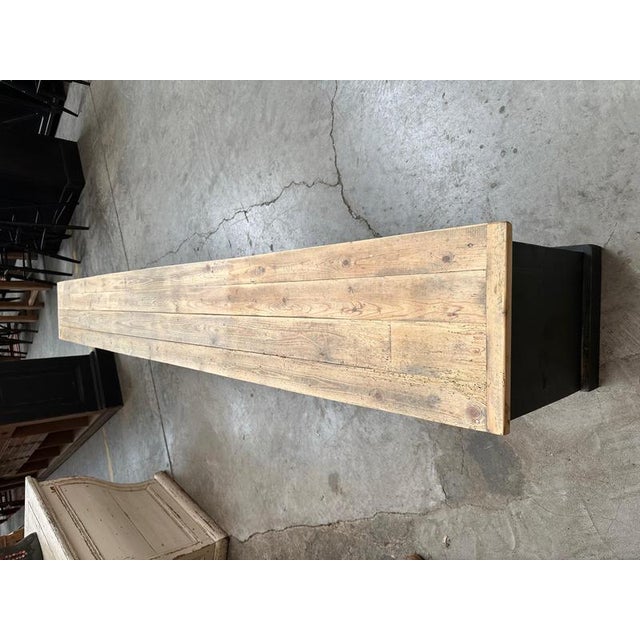 Vintage Workbench Converted Into a TV Stand For Sale - Image 11 of 15