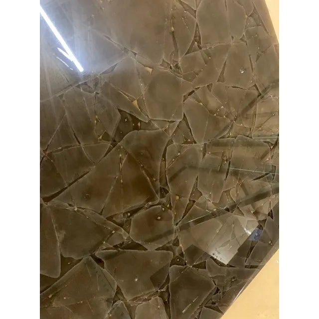 2010s Phillips Collection Fused Glass, Brown, Burgandy For Sale - Image 5 of 6