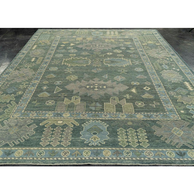 Turkish Oushak Rug 9'1" x 13' #22181 Explore a curated collection of hallway runners, wool rugs, and handmade masterpieces...