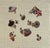 A charming, vintage, handmade needlepoint. Features a collection of varied mushrooms on a light toned ground. Housed in a...
